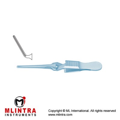 DeBakey-Diethrich Atrauma Bulldog Clamp ANgled Titanium, 50 mm Jaw Length 20 mm